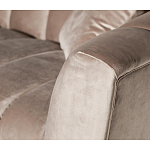 Диван трехместный велюровый серый Island of Comfort варинант исполнения - 3 | Loft Concept в Сочи