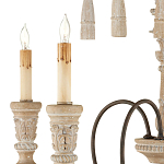 Люстра с состаренными резными элементами Big Graceful Profile варинант исполнения - 1 | Loft Concept в Сочи