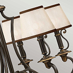 Люстра бронзового цвета с бежевыми абажурами из органзы в классическом стиле Hinkley варинант исполнения - 13 | Loft Concept в Сочи