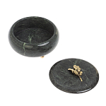 Шкатулка круглая из натурального камня змеевик Stone Casket варинант исполнения - 4 | Loft Concept в Сочи