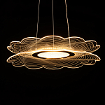 Люстра с прозрачным волнистым плафоном в форме цветка Ethereal Bloom варинант исполнения - 7 | Loft Concept в Сочи