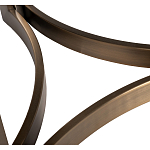 Столик журнальный с круглой мраморной столешницей Unique Stone Design варинант исполнения - 5 | Loft Concept в Сочи