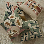 Подушка с цветочным принтом и кисточками Blooming Elegance Daisy варинант исполнения - 5 | Loft Concept в Сочи