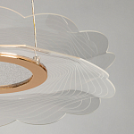 Люстра с прозрачным волнистым плафоном в форме цветка Ethereal Bloom варинант исполнения - 10 | Loft Concept в Сочи