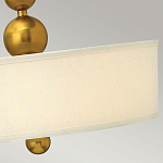 Люстра подвесная с белым тканевым цилиндрическим абажуром и декоративными шарами Hinkley варинант исполнения - 11 | Loft Concept в Сочи