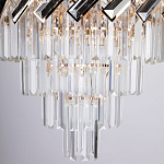 Люстра многоярусная с переплетенными металлическими элементами черного и золотого цвета и прозрачными хрустальными подвесками Empire Chandelier Crystal варинант исполнения - 8 | Loft Concept в Сочи