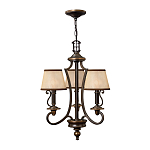 Люстра бронзового цвета с бежевыми абажурами из органзы в классическом стиле Hinkley варинант исполнения - 14 | Loft Concept в Сочи