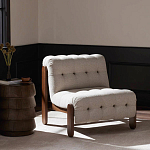 Кресло с деревянным каркасом и обивкой из ткани букле Medieval Furniture варинант исполнения - 2 | Loft Concept в Сочи