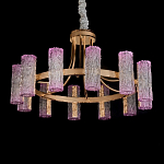 Люстра круглая с текстурными цилиндрическими плафонами Glimpse варинант исполнения - 2 | Loft Concept в Сочи