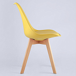 Стул с основой из пластика и мягким сиденьем Arvika Yellow варинант исполнения - 3 | Loft Concept в Сочи