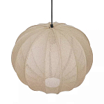 Подвесной светильник с бежевым тканевым абажуром Modern Textured Table Lamp варинант исполнения - 3 | Loft Concept в Сочи