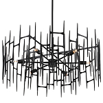 Люстра черная остроконечной формы Black Satin варинант исполнения - 4 | Loft Concept в Сочи