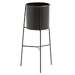 Кашпо из металла Elevated Planters черное варинант исполнения - 1 | Loft Concept в Сочи