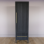 Узкий Шкаф Primo с 2 выдвижными ящиками Черный дуб варинант исполнения - 2 | Loft Concept в Сочи