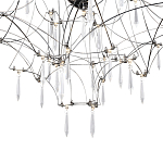 Потолочный светильник с тонким металлическим каркасом цвета хром Quasar варинант исполнения - 4 | Loft Concept в Сочи