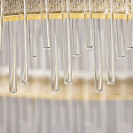 Люстра круглая с прозрачными стеклянными трубками 51 см Nembus варинант исполнения - 10 | Loft Concept в Сочи