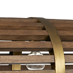 Люстра линейная полукруглой формы Wooden Horseshoe варинант исполнения - 1 | Loft Concept в Сочи