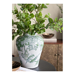 Ваза с зелеными цветочными и птичьими мотивами Vase Inspired by Nature варинант исполнения - 5 | Loft Concept в Сочи