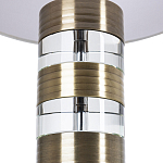 Настольная лампа с цилиндрическим основанием и белым абажуром Crystal Harmony  варинант исполнения - 2 | Loft Concept в Сочи