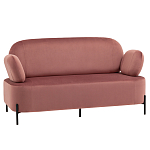 Диван в велюровой обивке цвета пыльная роза COLOR BLOCK варинант исполнения - 1 | Loft Concept в Сочи