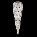 Люстра многоярусная каскадная с хрустальными подвесками Roul Crystal Light варинант исполнения - 1 | Loft Concept в Сочи