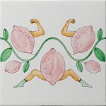 Плитка дизайнерская Сила в лимонах варинант исполнения - 2 | Loft Concept в Сочи