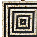 Настольная лампа с квадратным основанием и прямоугольным абажуром Neat Lines варинант исполнения - 1 | Loft Concept в Сочи