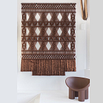 Панно Макраме коричневый цвет  варинант исполнения - 4 | Loft Concept в Сочи