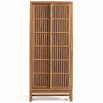 Шкаф из массива тика Okino Wood Cabinet варинант исполнения - 1 | Loft Concept в Сочи