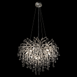 Люстра подвесная с прозрачными стеклянными подвесками в форме капель Диаметр 60 см Droplet Chandelier варинант исполнения - 13 | Loft Concept в Сочи