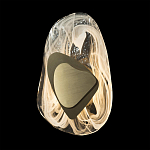 Бра овальное из стекла с золотым элементом Flow Texture  варинант исполнения - 5 | Loft Concept в Сочи