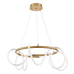 Люстра подвесная кольцевая и изогнутыми светодиодными трубками Luke Lampco Tracer Lamp варинант исполнения - 1 | Loft Concept в Сочи