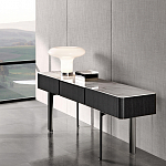 Консоль чёрная с 3-мя выдвижными ящиками Lou варинант исполнения - 2 | Loft Concept в Сочи