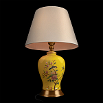 Настольная лампа желтая с изображением птиц Slip Away варинант исполнения - 4 | Loft Concept в Сочи