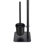 Держатель для туалетной бумаги с подвесным ершиком Black Bathroom Accessory варинант исполнения - 4 | Loft Concept в Сочи