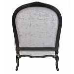 Кресло Ava Classical Armchair black and grey velour варинант исполнения - 2 | Loft Concept в Сочи