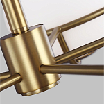 Люстра с 5-ю белыми шарообразными плафонами в сферические каркасах Feiss варинант исполнения - 3 | Loft Concept в Сочи