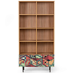 Широкий стеллаж с принтом Elise Rack варинант исполнения - 7 | Loft Concept в Сочи