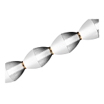 Подвесной светильник линейный в сочетании двух разных фактур стекла Enchanting варинант исполнения - 4 | Loft Concept в Сочи