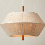 Люстра из дуба с веревчатым абажуром Rope Oak Chandelier варинант исполнения - 2 | Loft Concept в Сочи