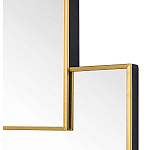 Золотое зеркальное панно из зеркальных квадратов Overlapping варинант исполнения - 1 | Loft Concept в Сочи