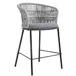 Стул барный с декоративным плетением на спинке и подлокотниках Chair Weave варинант исполнения - 2 | Loft Concept в Сочи