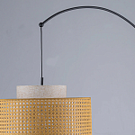 Торшер с декоративным поясом из плетеного бамбука Biuloggicu варинант исполнения - 7 | Loft Concept в Сочи