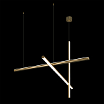 Люстра с 3-мя  пересекающимися цилиндрическими плафонами на тонких тросах Trumpet tube варинант исполнения - 5 | Loft Concept в Сочи