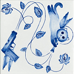 Плитка с узором Пистолеты варинант исполнения - 1 | Loft Concept в Сочи