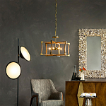 Подвесной светильник в форме фонаря коричневый Brown Eco Lantern варинант исполнения - 2 | Loft Concept в Сочи