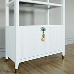 Стеллаж со стеклянными полками Elsa Dreams White варинант исполнения - 2 | Loft Concept в Сочи