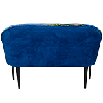 Диван двухместный из натурального бука синий с цветным принтом Impressionism in Art варинант исполнения - 2 | Loft Concept в Сочи