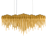 Люстра подвесная с металлическими дугами и длинными цепочками 115 см Atlantis Chain варинант исполнения - 8 | Loft Concept в Сочи