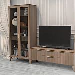 Витрина 2-х дверная с 5-ю полками и 2-мя ящиками Harper Line варинант исполнения - 3 | Loft Concept в Сочи